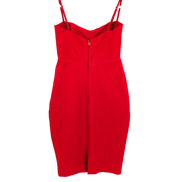 Nookie x Revolve Allure Red Bodycon Stretch Mini Dress Medium Glam Sexy Holiday - Picture 6 of 9